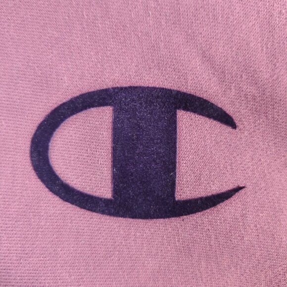 Champion Reverse Weave Hoodie Women's Size Small Pink Purple Cropped Athletic - Picture 3 of 11